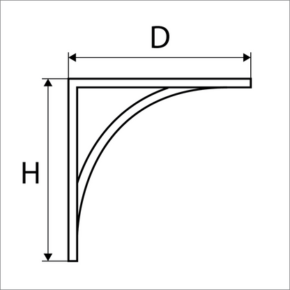 BRACKET SUPPORT FOR MANTELS AND SHELVES